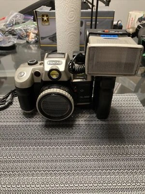 Vintage Pentax DL-9000 film camera + Added Flash WORKS TESTED - Image 1 of 4