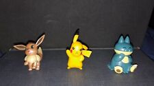 Pokemon Battle Figure Multi-Pack Lot Figures Eevee Pikachu Munchlax 2"