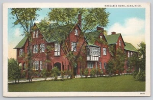 Postcard Alma Michigan Maccabee Home c1920 - Picture 1 of 2