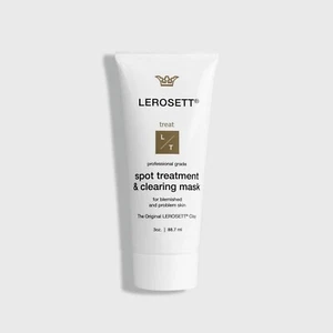 LEROSETT Facial Clay for Acne Spot Treatment & Clearing Mask Blemished Skin 3 oz - Picture 1 of 2