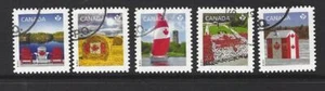 CANADA 2013 CANADA SCENES SET OF 5 BOOKLET STAMPS FINE USED - Imagen 1 de 1
