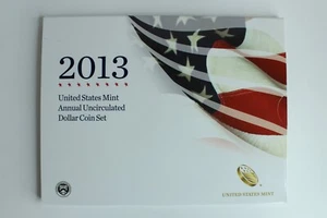 2013 US MINT UNC DOLLAR SET WITH NATIVE AMERICAN GOLDEN, 4 PRESIDENTS & W SILVER - Picture 1 of 8