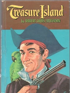 TREASURE ISLAND by ROBERT LOUIS STEVENSON Whitman 1955 Glossy Cover #1608 - Imagen 1 de 3
