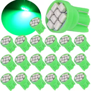 100X Green T10 8SMD LED Interior Instrument Panel Dash Light bulbs 2825 168 194 - Bild 1 von 7