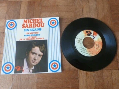 vinyle 45 tours EP MICHEL SARDOU Les Ricains - BIEM 1967 Barclay - Photo 1/4