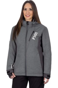 FXR Vertical Pro Insulated Womens Softshell Jacket Gray Heather/Asphalt - Picture 1 of 3