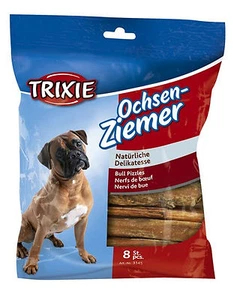 Bull Pizzles Bully Sticks 12 cm Paquete de 8 golosinas para perros Mastica 100 g TX3145 - Imagen 1 de 3