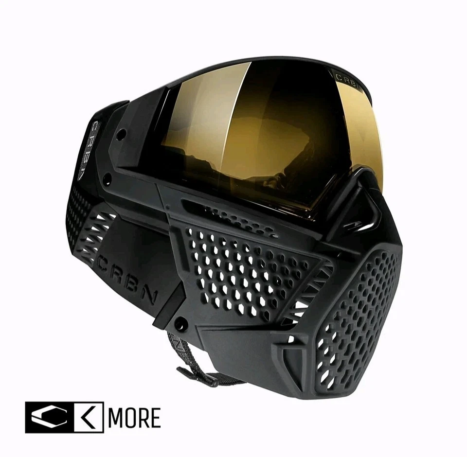 UNDISCLOSED CRBN ZERO SLD COAL PAINTBALL AIRSOFT GOGGLE MASK - MORE COVERAGE