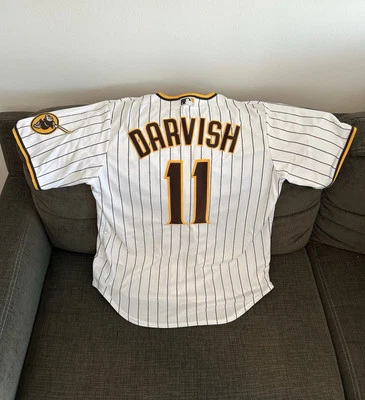 Nike Authentic San Diego Padres Yu Darvish #11 MLB Baseball Jersey Men’s Sz L - Image 1 of 4