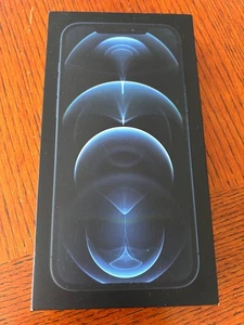 ORIGINAL Apple iPhone 12 PRO MAX Pacific Blue 128 GB EMPTY BOX ONLY - Photo 1 sur 6