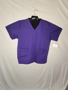 New Adar Uniforms Scrub Top Size Xxl Purple - Picture 1 of 5