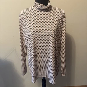 J. McLaughlin Long Sleeve Turtleneck Polyester Blend Top Women's Size XL - Picture 1 of 7