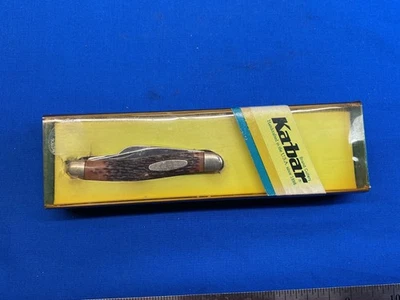 老式Ka-Bar 1081折叠口袋刀带盒美国 — 第 1/4 张图片