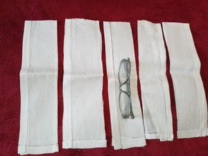 12 ) LOT DE 5 COLERETTES/COLLETINES/LINGES POUR CHASUBLES/MESSE/PRETRE/DENTELLE - Picture 1 of 5