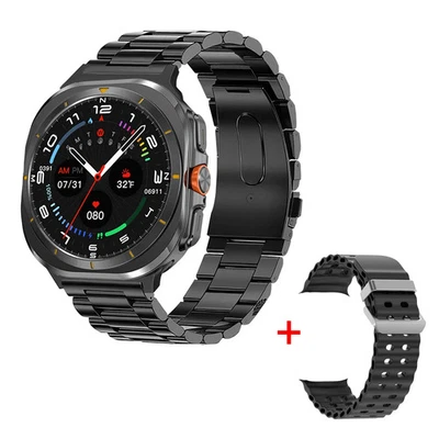 Galaxy Watch8 GPS Ultra Smartwatch 47mm Titan Silber Grau Armband Bluetooth Fi - Bild 1 von 4
