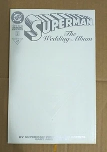 DC Comics Superman The Wedding Album Issue 1 Comic Book 1996 White Embossed  - Picture 1 of 2