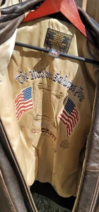 COCKPIT USA Type A-2 Air Force US Army DWG 30-1415 Brown Leather Jacket Mens XL - Picture 1 of 16
