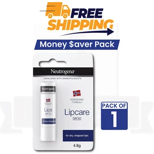NEUTROGENA Lip Balm Norwegian Formula For Dry, Chapped Lips SPF20 4.8g - Picture 1 of 5