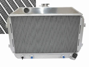 Radiador de aluminio de 3 filas para Nissan/Datsun 240Z 260Z 1970 1971 1972 1973 1974 1975 - Imagen 1 de 10