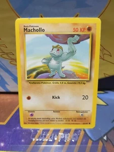 MACHOP / MACHOLLO GERMAN LANGUAGE Pokemon card 52/102 Rare 🔥 - Picture 1 of 3