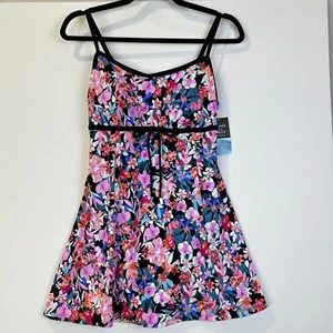 Vestido de baño Swim Solutions Empire Princess Seam 8006492 multi para mujer EE. UU. 8 NUEVO CON ETIQUETAS - Imagen 1 de 7