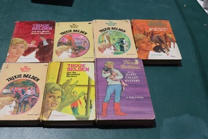 Lot of 7 Vintage Trixie Belden Books Whitman HC & PB Classic Mystery - Picture 1 of 9