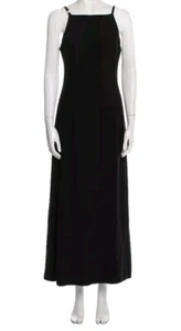 Versus Versace Vintage Black Square Neckline Long Gown. IT 42. UK 10. US 6. - Picture 1 of 5