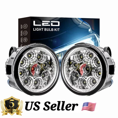 Pair of Bumper White LED Fog Light Driving Lamps For INFINITI EX37 2013 Foto 1 de 4