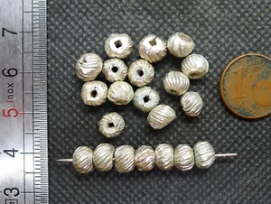 22g Perles Argent Ancien Bijou Collier Maroc Parure Ethnique Berbère Taroudant - Imagen 1 de 2