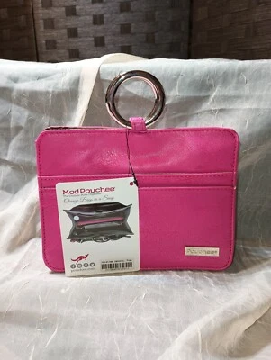 Bolso Cartera Mujer Pequeño Organizador Multi Bolsillos Rosa Imitación Cuero Anillo Foto 1 de 4