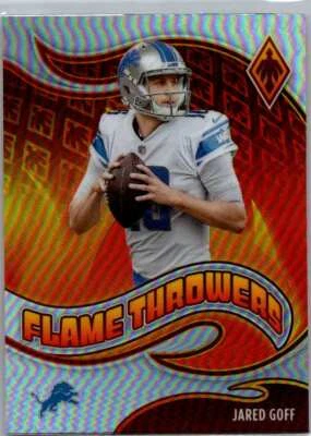 Jared Goff 2021 Panini Phoenix #FT-23 Flame Throwers Detroit Lions - Image 1 of 2