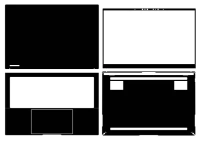 Carbon Vinyl Laptop Sticker Skin Decals for ASUS ZenBook 13 UX5304M 13.3" 2024 - Image 1 of 4