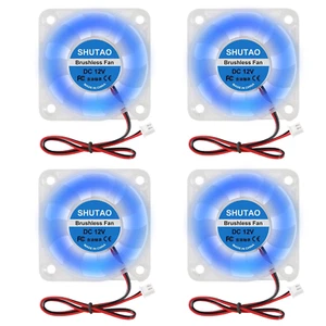 4 Stück 5010 Lüfter 12V RGB 50X50X10Mm DC 12V 50Mm Brushless  - Bild 1 von 7