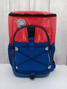 Zaino refrigerante Michelob Ultra birra rosso blu con cerniera 24 lattine più ghiaccio - Foto 1 di 9