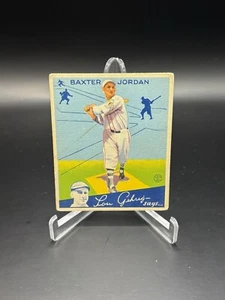 1934 Goudey Baxter Jordan #31 VG+ Boston Braves Free Ship - Picture 1 of 2