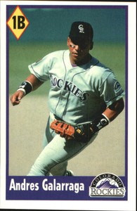 1995 Panini Stickers Baseball Card #34 Andres Galarraga