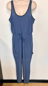 Athleta Damen eisenblau Reißverschluss Taschen ärmellos ungebunden Jogger Overall Small - Bild 1 von 10