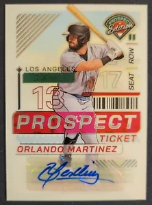 2024 Panini Prospects ORLANDO MARTINEZ Autographed HOLO Prospect/Rookie #139 - Picture 1 of 2