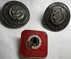 Bsa Set Of 2 Neckerchief Slides And 1 Belt Buckle Chester County Council Sb 331