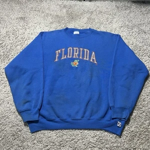 Vintage Florida Gators Mens Logo 7 Sweatshirt Crewneck Blue XL Football 1990s - Picture 1 of 9