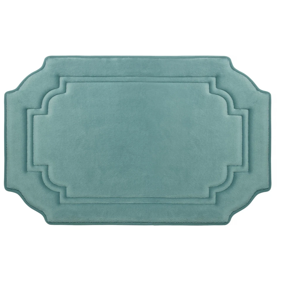 Alfombra de baño Jean Pierre Calypso 20x32 azul marino espuma viscoelástica felpa gruesa Foto 1 de 3