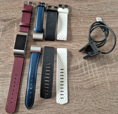 FITBIT Charge 2, Display NAGELNEU, Gr. -S-, 4 Armbänder, Ladekabel - Bild 1 von 4