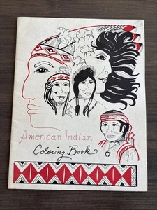 Vintage 1982 American Indian Center American Indian Coloring Book Unused - Picture 1 of 7