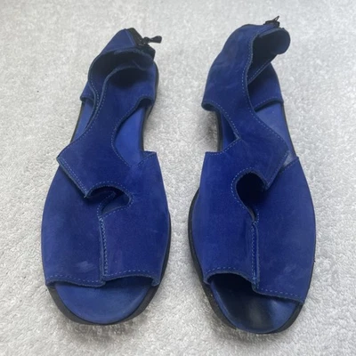 Сандалии на молнии Arche Royal синие замшевые сзади размер 38/7,5 - Изображение 1 из 4