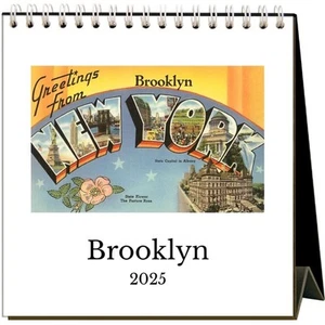 Found Image Press, Nostalgic Brooklyn 2025 Easel Desk Calendar - Picture 1 of 3