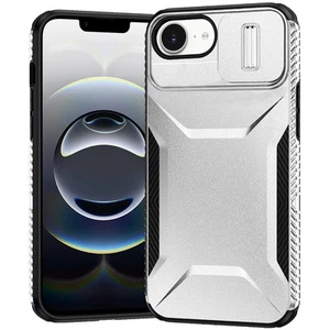 Funda híbrida Combat Tough Series con cubierta de lente de cámara para iPhone 16e - Sil - Imagen 1 de 4