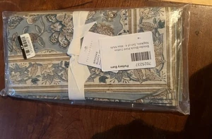 NUEVO Servilletas Pottery Barn Brooke Estampado en Bloque - Juego de 4 NUEVO CON ETIQUETAS AGOTADAS - Imagen 1 de 3