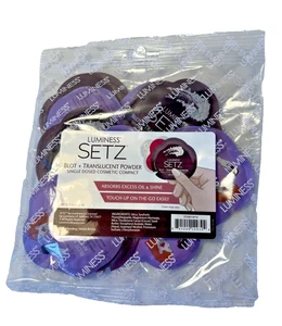 Luminess SETZ Translucent Blot/ Powder Cosmetic Individual Applicators 10 NEW - Picture 1 of 5