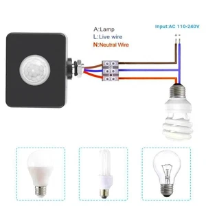 For Waterproof Outdoor PIR Motion Sensor for Lights Smart Detection System - Picture 1 of 9
