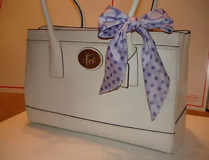 Bolso de Mano COACH ✦ Blanco MADELINE ✦ Cartera Expandible con Cerradura Turnlock ✦ Auténtico - Imagen 1 de 11